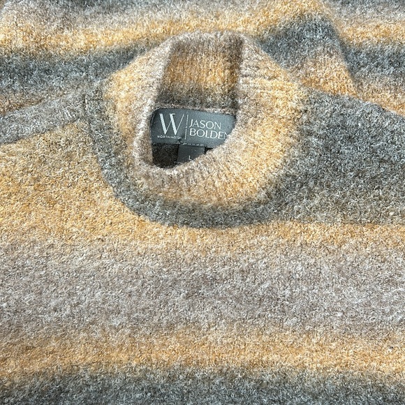 Worthington X Jason Bolden Womens Multi Ombre Striped Sleeveless Dress Size L - Picture 14 of 15